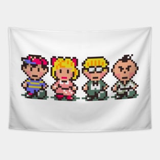 Earthbound Party Member Sprites Tapestry