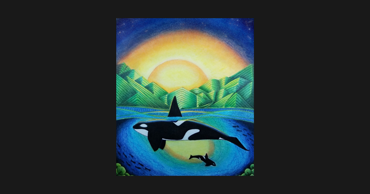 Orca Sunset By Photoarts