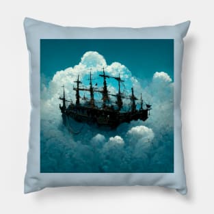 Barco Pirata en las nubes Pillow