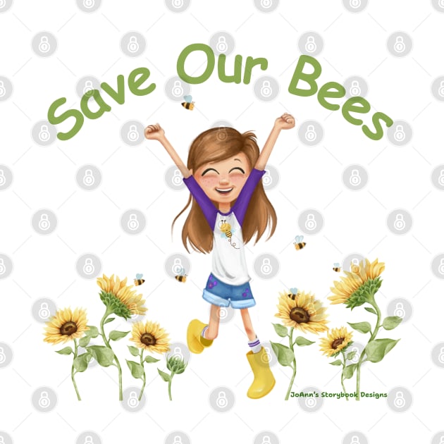 Save Our Bees in Green by JoAnn's Storybook Designs 