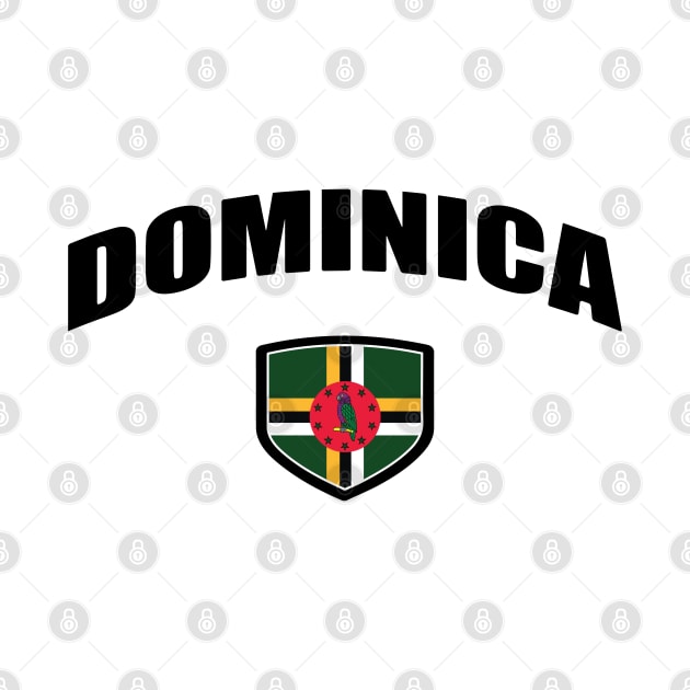 Dominica National Flag Shield by IslandConcepts