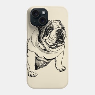 english bulldog Phone Case