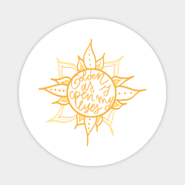 Golden Lyrics Artwork Harry Styles Magnet Teepublic Uk He made his debut as a singer with his band white eskimo , who performed locally in holmes chapel, cheshire. teepublic