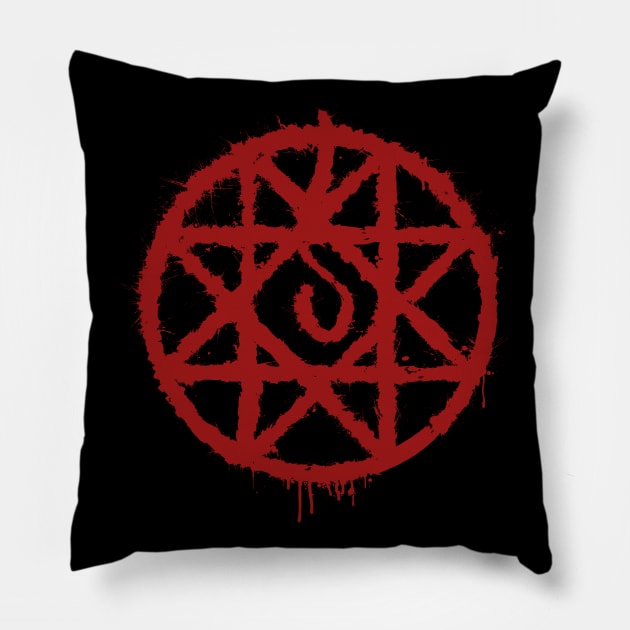 Fullmetal Alchemist - Blood Rune (Filled) Pillow by InfinityTone