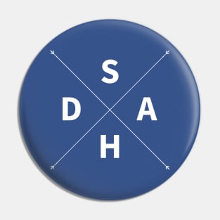 Stay-at-home Dad (SAHD), X-Divide, White Text Pin