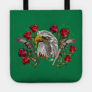 eagle head embroider Tote