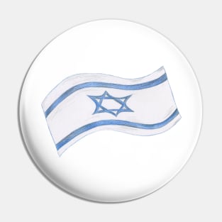 Flag Israel Pin