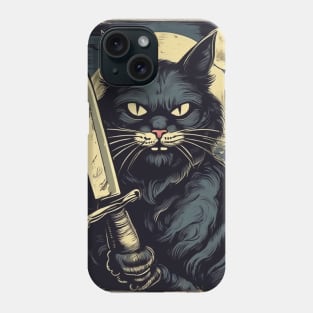 scary cat Phone Case