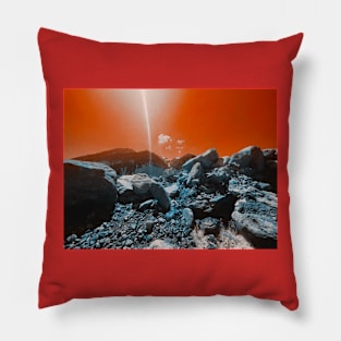 blood red sky Pillow