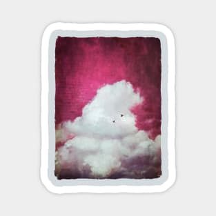 cloud in scarlet sky Magnet