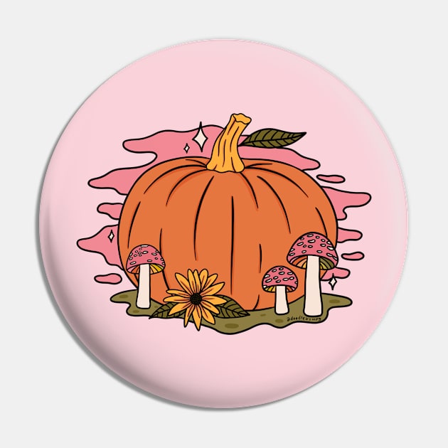 Fall Pumpkin Pin by Doodle by Meg