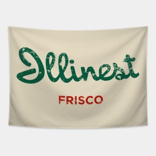 Illinest Holiday Inn Distressed Frisco Tapestry