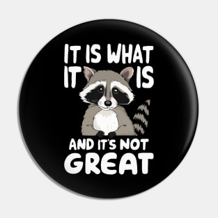 It Is What It Is And It's Not Great. Funny Pin