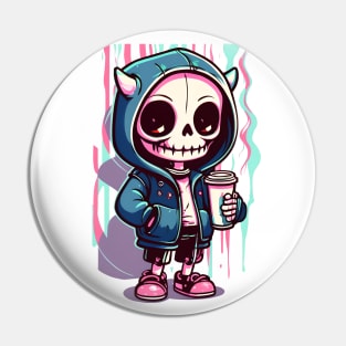 Stylish Skeletal Vibes: Limited Edition Hoodie Pin