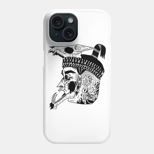 Aztec Warrior Phone Case by nickcocozza