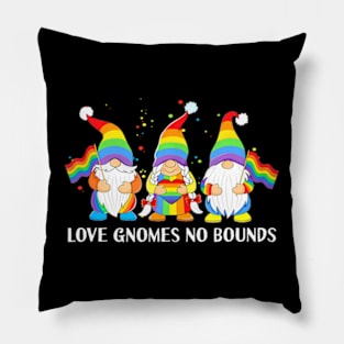 Love Gnomes No Bounds LGBT Community Gay Pride Month Pillow