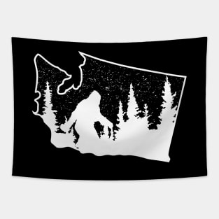 Washington Bigfoot State Tapestry