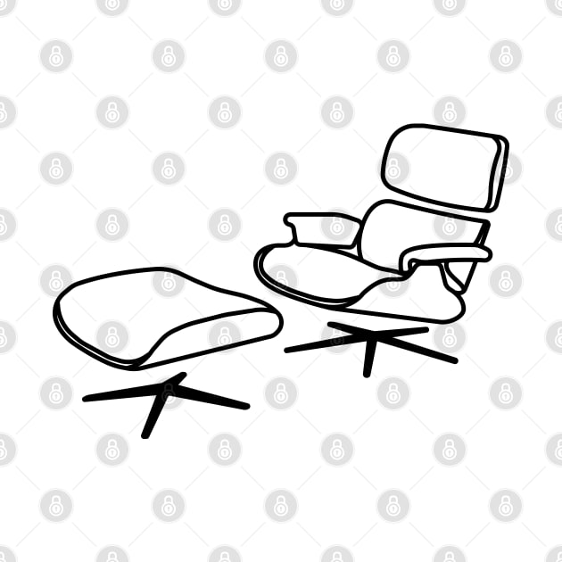 Eames Chair and Ottoman by Really Big Kid