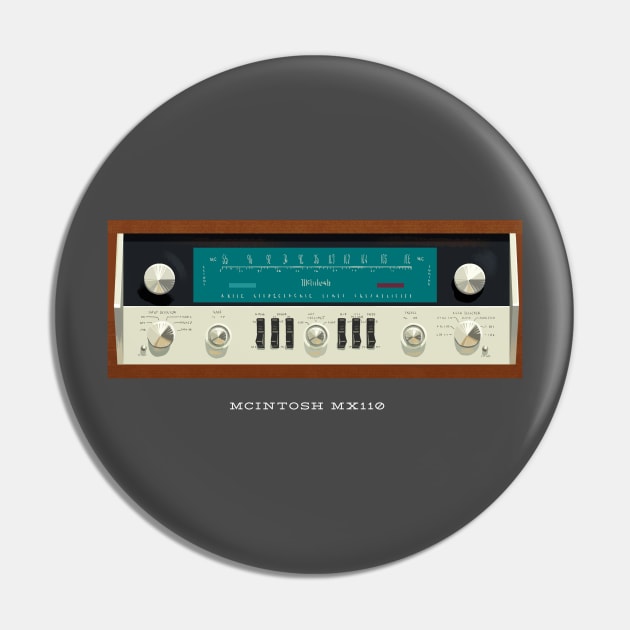 Audio icon: McIntosh MX110 Pin by SerifsWhiskey