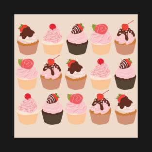 Pink Chocolate Cupcakes T-Shirt