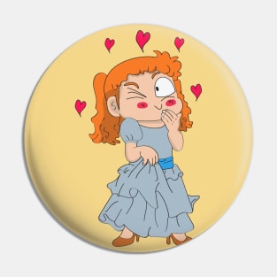 sweet girl is in love Pin