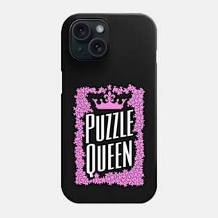 Puzzle Queen Crown Jigsaw Pieces Puzzler Hobbyist Funny Phone Case