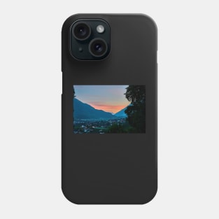 Sunset in the Adige valley, South Tyrol Phone Case