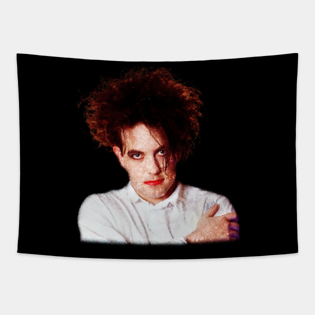 Robert Smith Dot Tapestry by flamesaturn