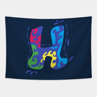 Letter H Tapestry