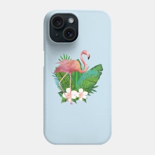 Pink Flamingo Island Vibes Phone Case
