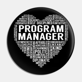 Program Manager Heart Pin