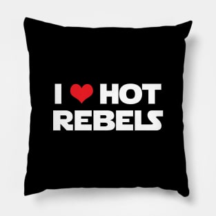 I Heart Hot Rebels Pillow