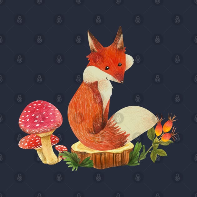 Cute Fox - Fox Lover Gift by ShopBuzz