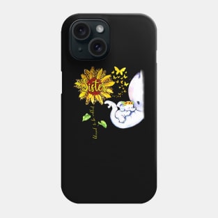 Blessed To Be Called Sister Elephant Sunflower Phone Case