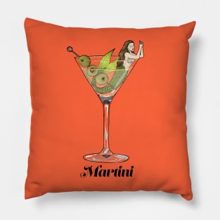 Martini Mermaid Pillow