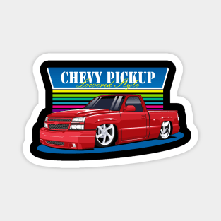 chevy truck lowered style Magnet