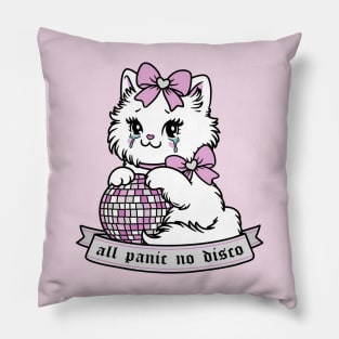 all panic no disco kitty cat Pillow