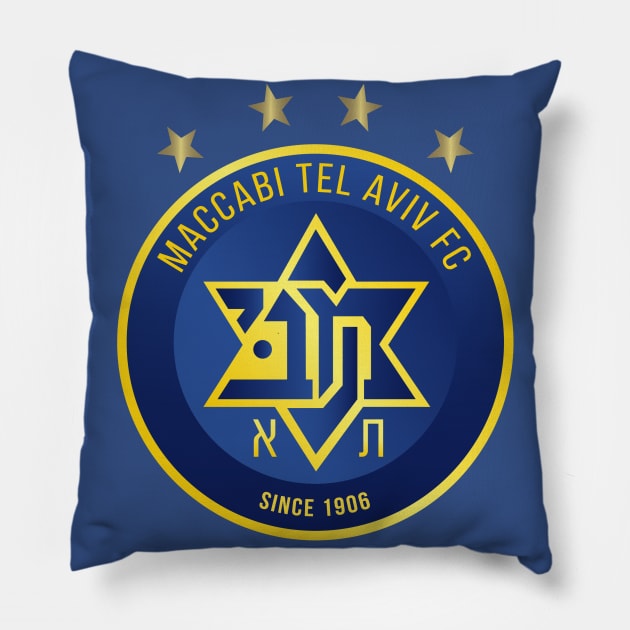 Maccabi Tel Aviv FC Pillow by Dump.C