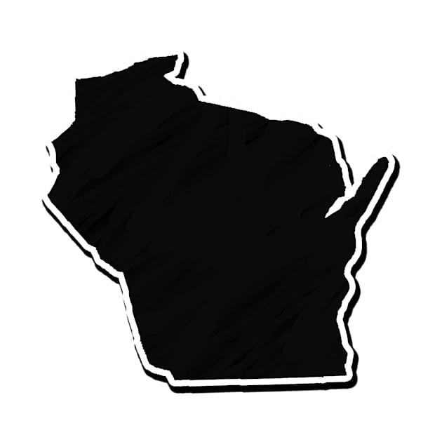 Black Wisconsin Outline by Mookle