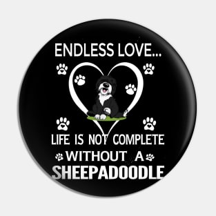 Sheepadoodle Lovers Pin