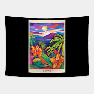 fauvism art of Hawaii usa 5 Tapestry