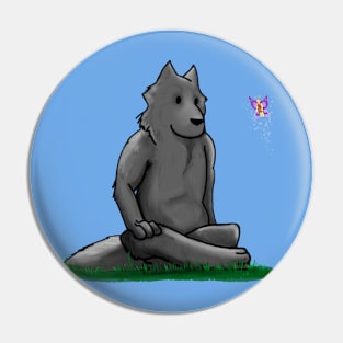 Werewolf and fairy Pin