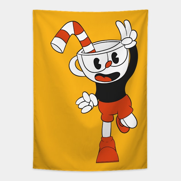 The one and only Cuphead Tapestry by ComicSpider