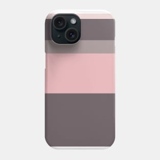 An unthinkable patchwork of Wenge, Grey, Lotion Pink and Pale Chestnut stripes. Phone Case