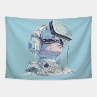 VR Girl Tapestry