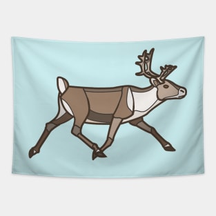 Geometric Reindeer / Caribou Tapestry