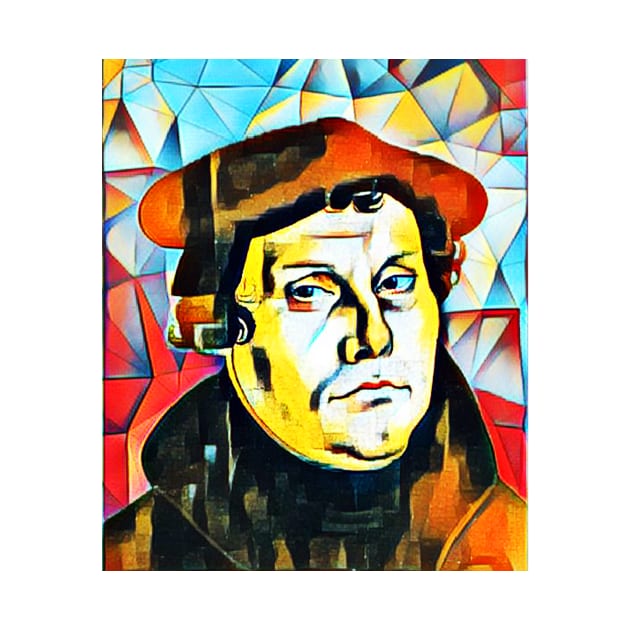 Martin Luther Abstract Portrait | Martin Luther Artwork 2 by JustLit