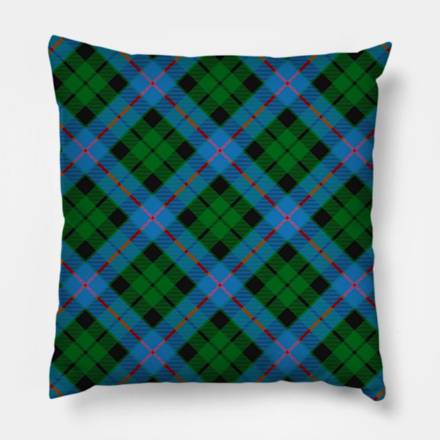 Clan Morrison Hunting Tartan Rotated Pillow by sifis