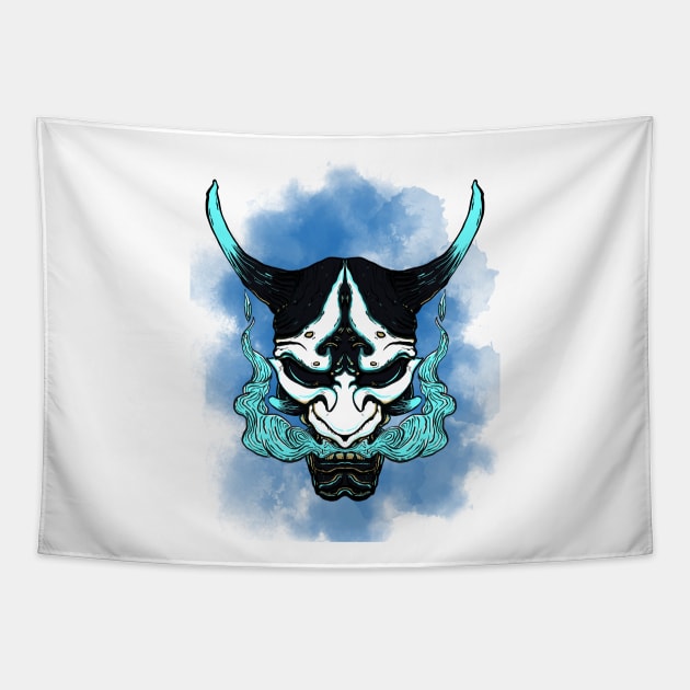 Oni Mask Tapestry by Daniel99K