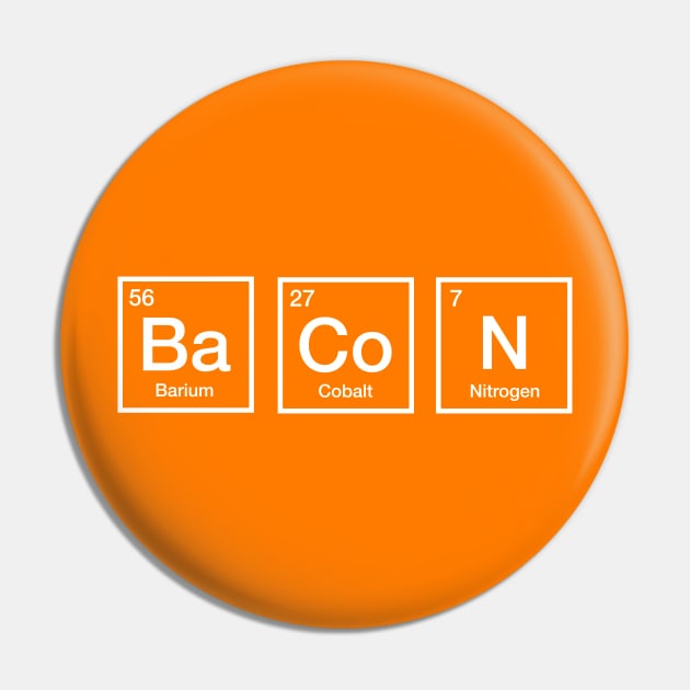 Bacon Periodic Table Pin by bluemetaldog